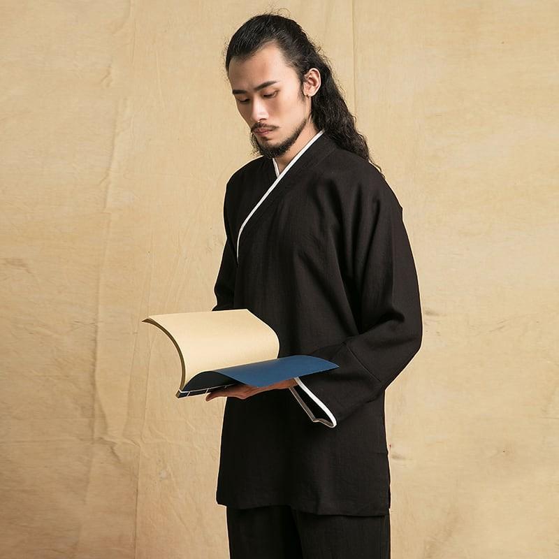 チャイナ服 メンズ 男性用 スーツ 上下 漢服 禅服 斜め開き 斜め襟 セットアップ 中華服 中国服 作務衣 送料無料 綿麻 Chacy チャイナカジュアル 通販 Yahoo ショッピング