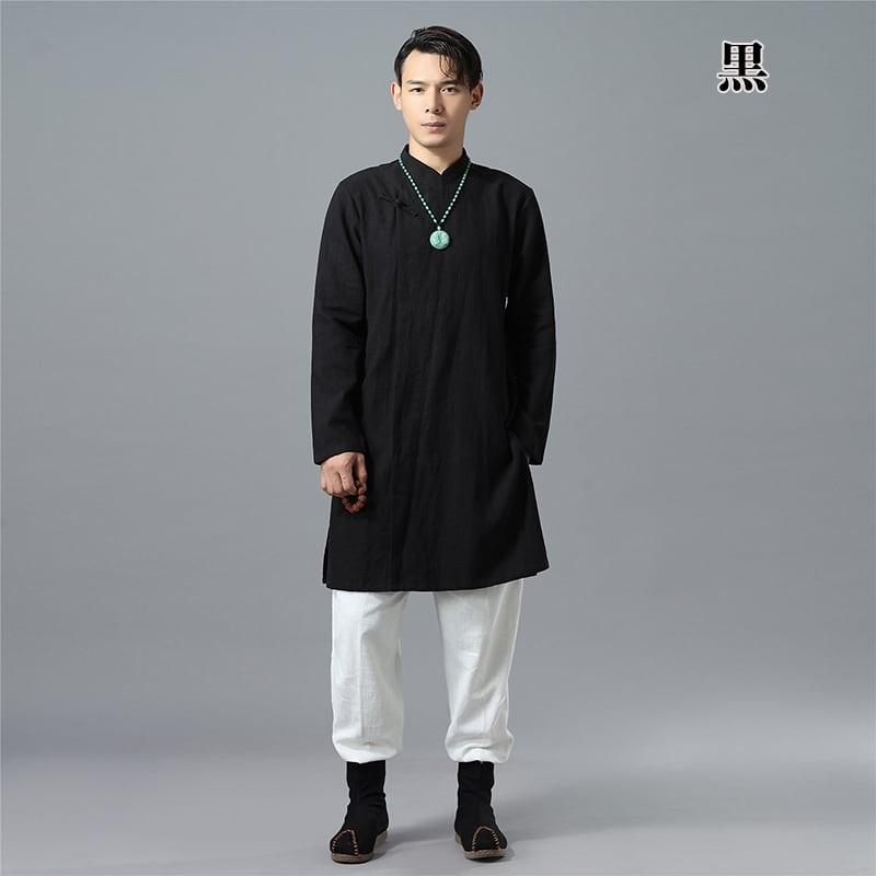 チャイナ服 メンズ 男性用 ロング ジャケット カンフー服 漢服