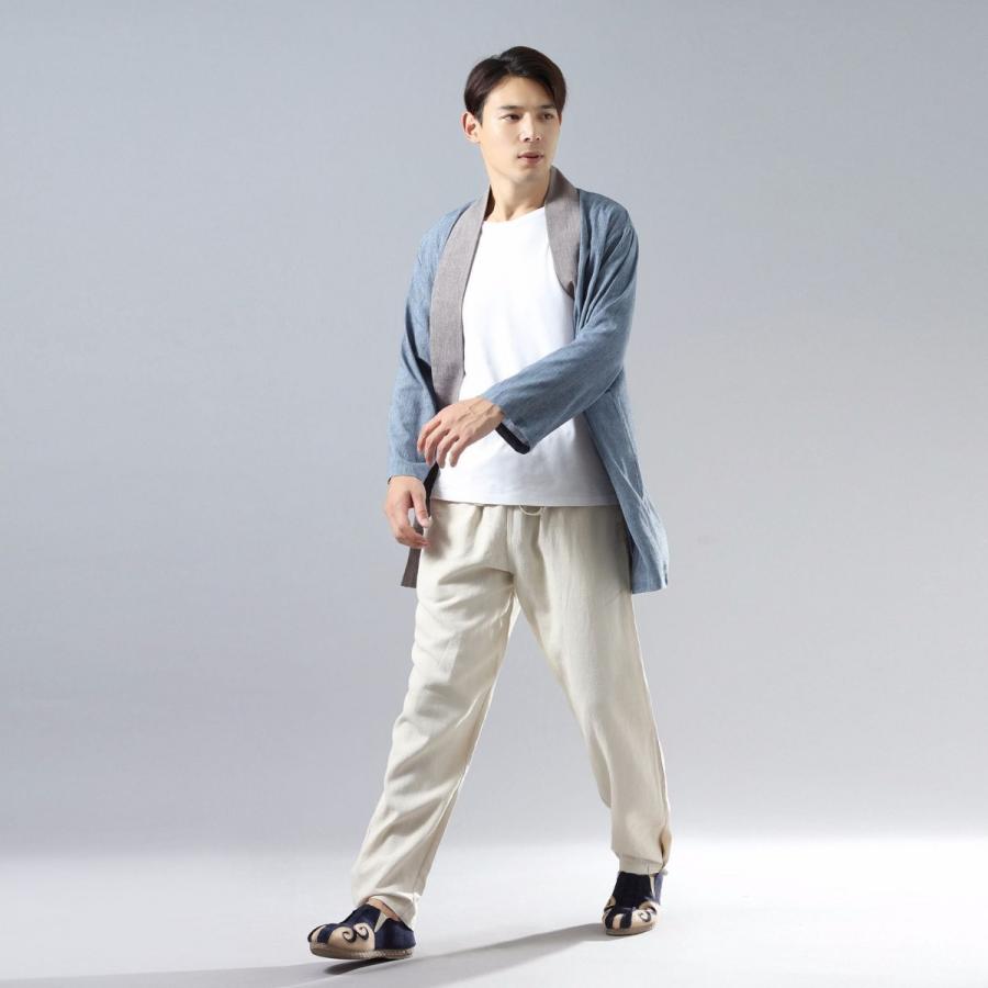 チャイナ服 メンズ 男性用 チャイナジャケット 羽織 カーディガン 