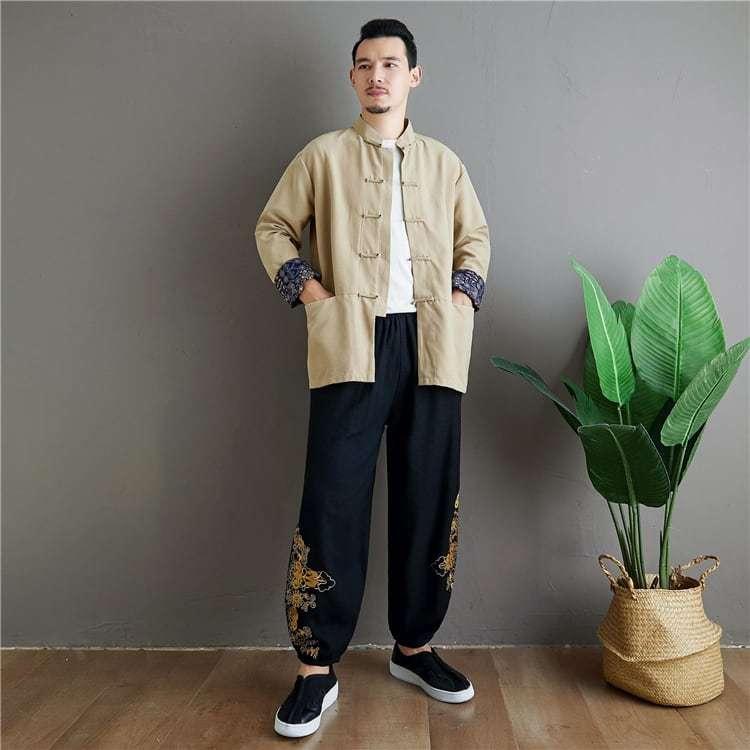 チャイナ服 メンズ チャイナジャケット カンフー服 唐装 民族衣装 男性