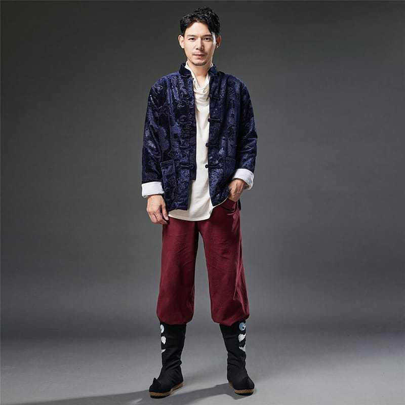 チャイナ服 ジャケット メンズ カンフー服 唐装 カジュアル 中華風