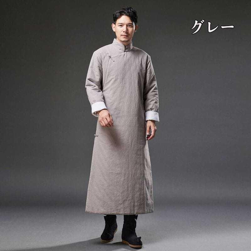 チャイナ服 ロングガウン チャイナコート チャンパオ 長袍 あったか