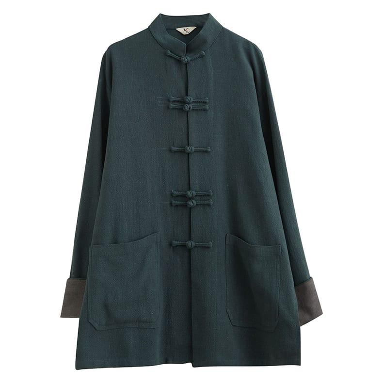チャイナ服 メンズ ジャケット カンフー服 男性用 カフス袖 チャイナ