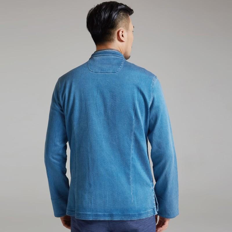 チャイナ服 メンズ 男性用 ジャケット デニム 送料無料 チャイナ