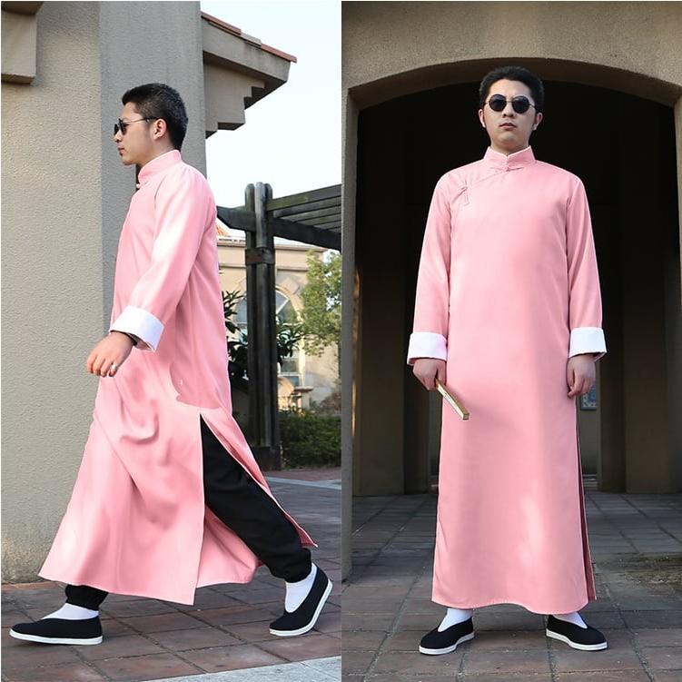 チャイナ服 パオ チャンパオ 長袍 メンズ 男性用 丈長 中国服 袍 民族衣装 漢服 新郎 結婚式 パステルカラー 送料無料 Chhap チャイナカジュアル 通販 Yahoo ショッピング