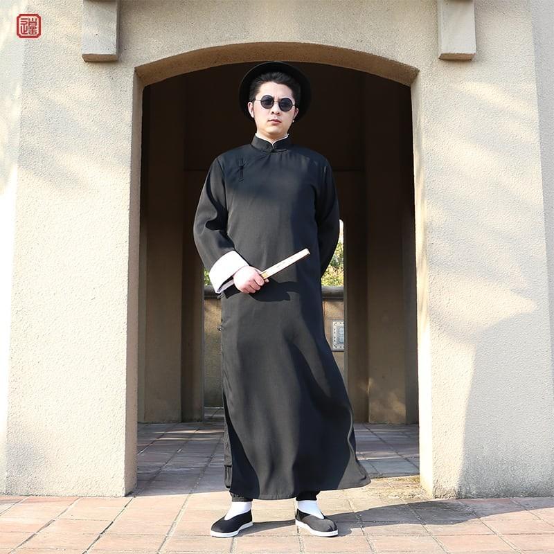 チャイナ服 パオ チャンパオ 長袍 メンズ 男性用 丈長 中国服 袍 民族衣装 漢服 新郎 結婚式 送料無料 Chhap チャイナカジュアル 通販 Yahoo ショッピング