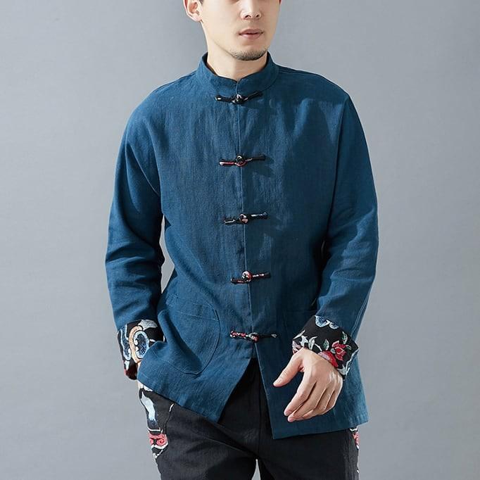 チャイナ服 メンズ 男性用 ジャケット シャツ カンフー服 トップス 中華服 中国服 送料無料 カバーオール エスニック 春 秋 送料無料 :  chhas10001 : チャイナカジュアル - 通販 - Yahoo!ショッピング