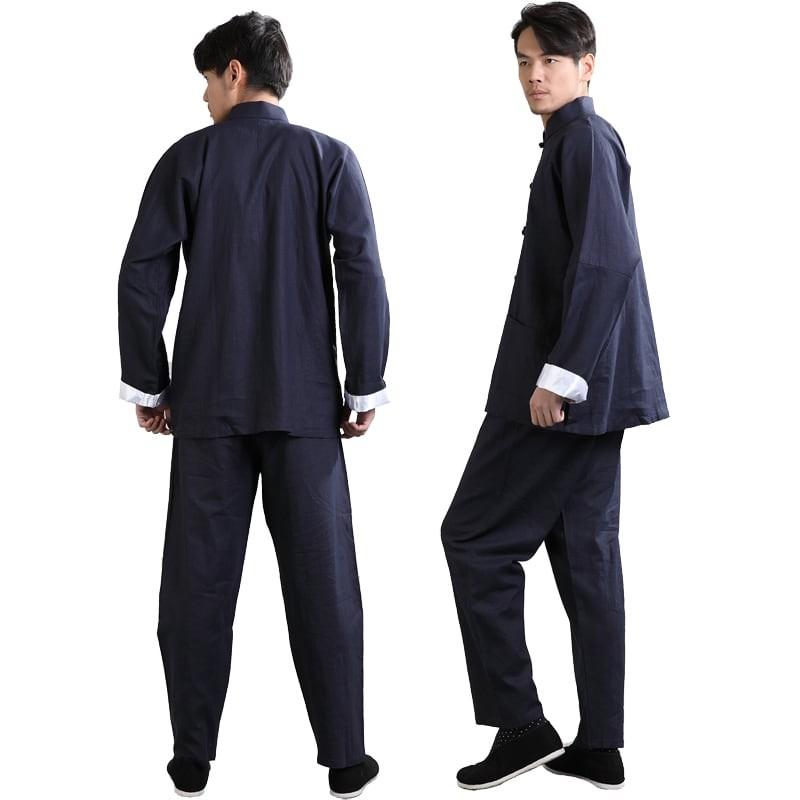 チャイナ服 メンズ 男性用 カンフー 太極拳服 スーツ セットアップ