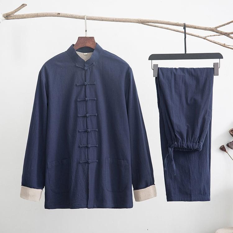 チャイナ服 メンズ カンフー服 チャイナスーツ 唐装 上下セット チャイナ服 メンズ カンフー服 チャイナスーツ 唐装 上下セット