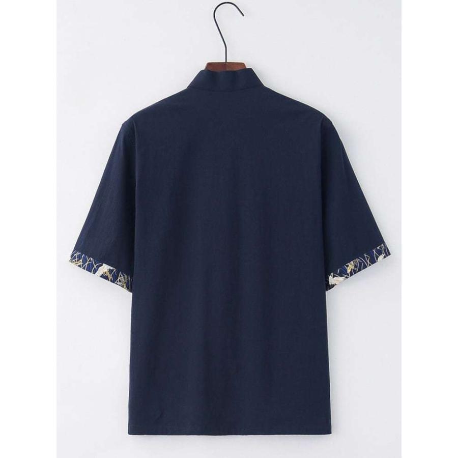 TEMPTATION ノーカラー デニム カンフージャケット チャイナシャツ 楽天市場】チャイナ風 デニムシャツ メンズ 紳士 チャイナボタン