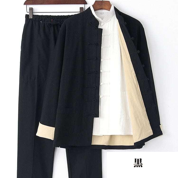 大きいサイズ がっちり体型 肥満体型 チャイナ服 チャイナスーツ 3点セット カンフスーツ メンズ 男性用 中華風 スリーピース 綿麻 送料無料 Chmzf チャイナカジュアル 通販 Yahoo ショッピング