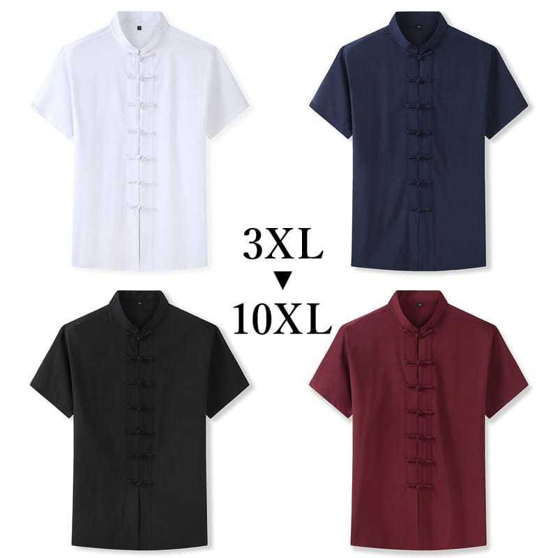 大きいサイズ がっちり体型 ストレッチ 肥満体型 チャイナ服 チャイナシャツ 半袖 カンフー服 太極拳 メンズ 男性用 3xl 10xl 中華風 送料無料 Chmzf チャイナカジュアル 通販 Yahoo ショッピング