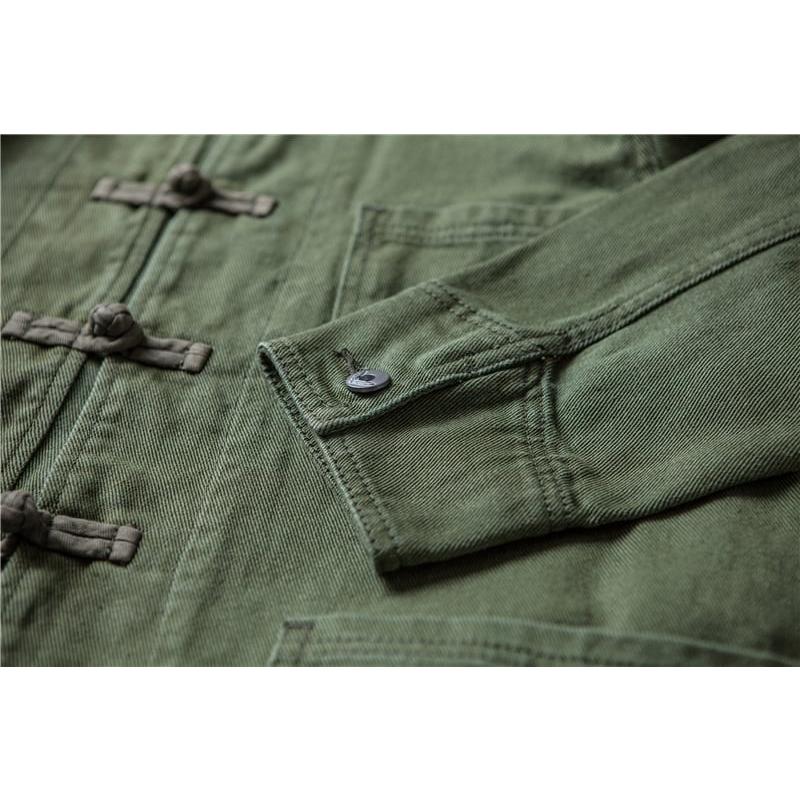 チャイナ服 メンズ 男性用 ジャケット 中華服 中国服 ミリタリージャケット チャイナジャケット 送料無料 ヴィンテージ 中華服 中国服 チャイナボタン 綿100% 中華服 中国服