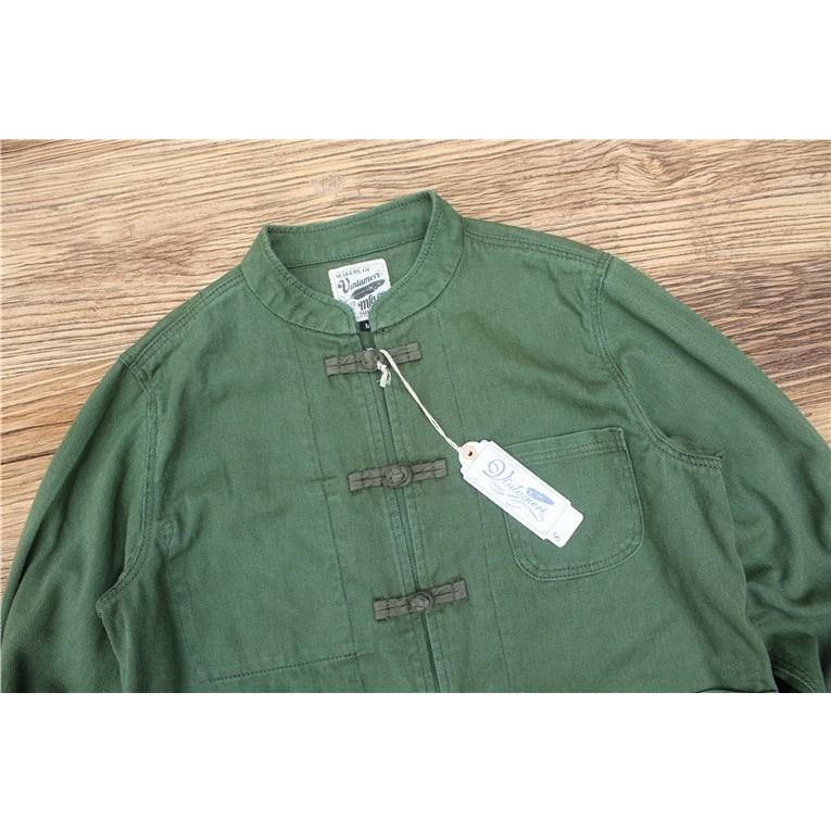 チャイナ服 メンズ 男性用 ジャケット 中華服 中国服 ミリタリージャケット チャイナジャケット 送料無料 ヴィンテージ 中華服 中国服 チャイナボタン 綿100% 中華服 中国服