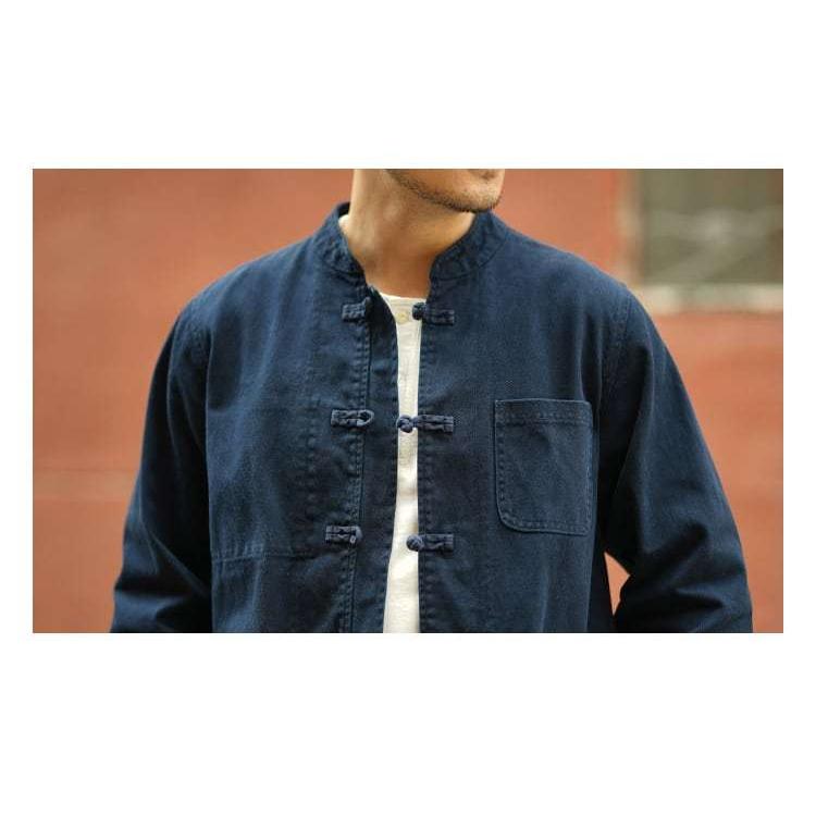 チャイナ服 メンズ 男性用 ジャケット 中華服 中国服 ミリタリージャケット チャイナジャケット 送料無料 ヴィンテージ 中華服 中国服 チャイナボタン 綿100% 中華服 中国服