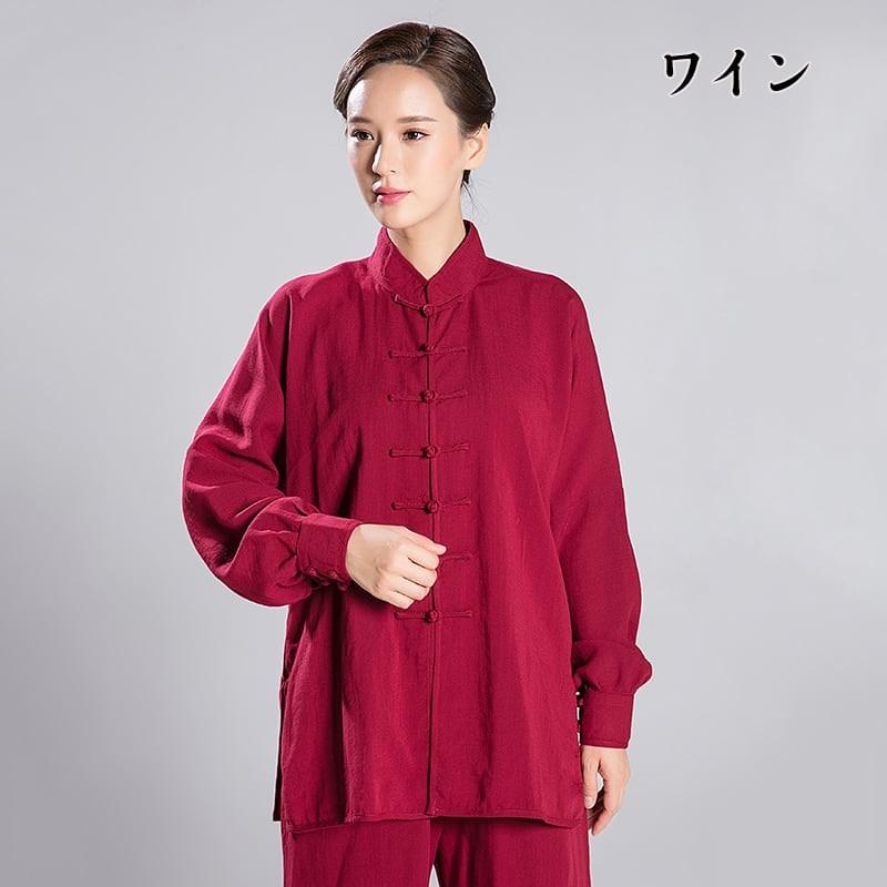 太極拳服 男性 女性 メンズ レディス 練習服 カンフー服 送料無料 通気性 綿麻_9