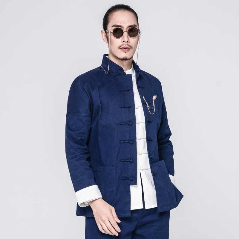チャイナ服 メンズ チャイナスーツ カンフー服 太極拳服 唐装 男性用 