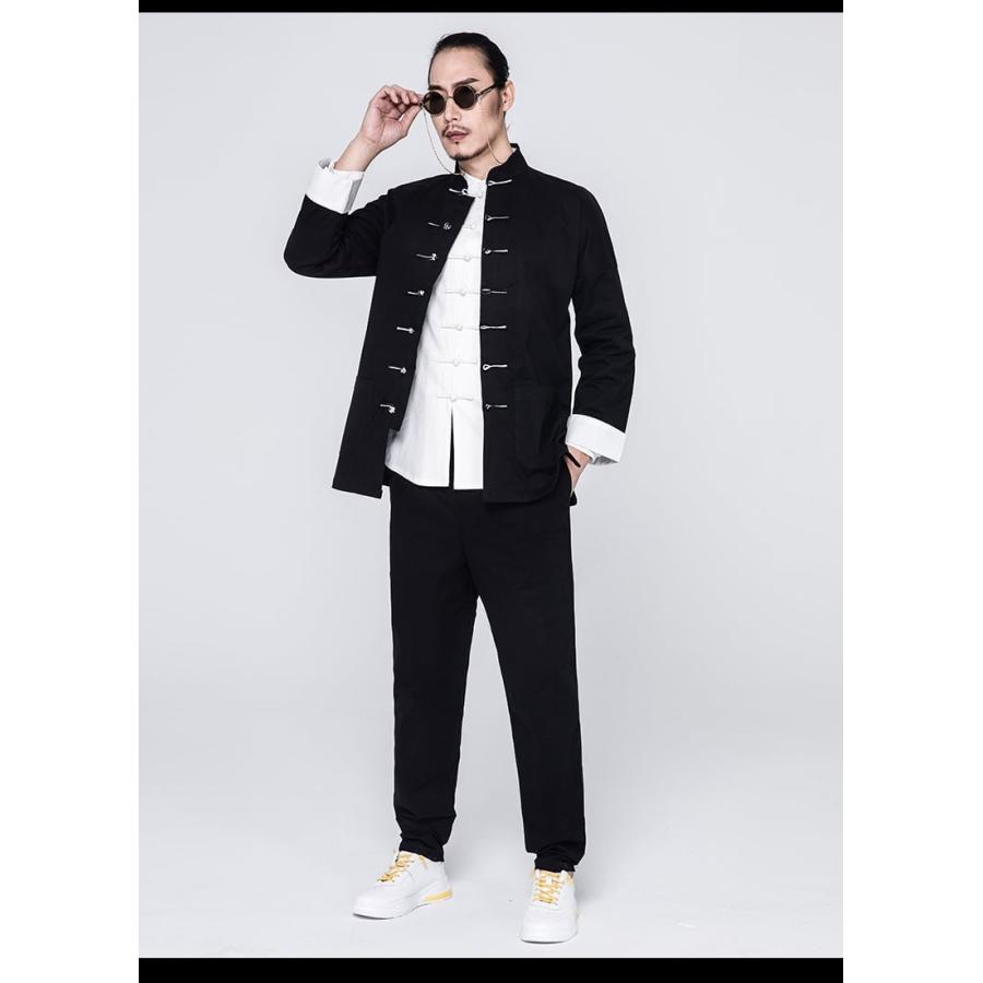 チャイナ服 メンズ チャイナスーツ カンフー服 太極拳服 唐装 男性用