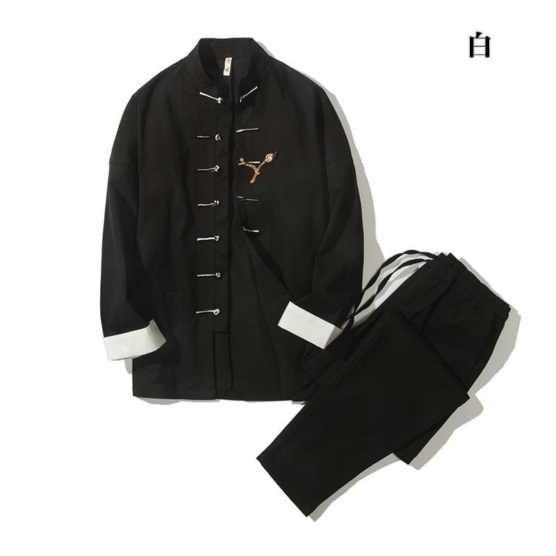 チャイナ服 メンズ チャイナスーツ カンフー服 太極拳服 唐装 男性用