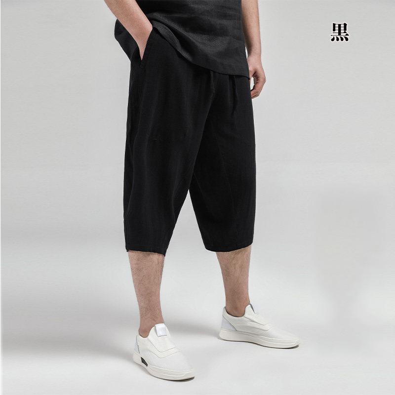 チャイナ服 メンズ チャイナパンツ 7分丈 ショートパンツ ボトムス