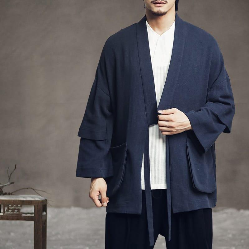 チャイナ服 チャイナローブ 羽織 カーディガン メンズ 男性用 チャイナ 