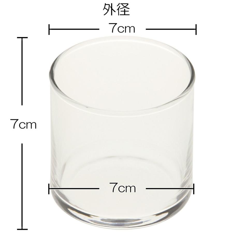 キャンドルホルダー ガラス サークル70 フィルム付き 1個 キャンドルスタンド 手作り 材料 ジェルキャンドル ボタニカル おしゃれ｜chinatea｜02