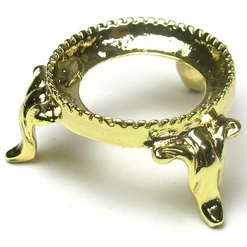 金色台座 中 3個セット【送料無料 丸玉用 水晶玉用 パワーストーン