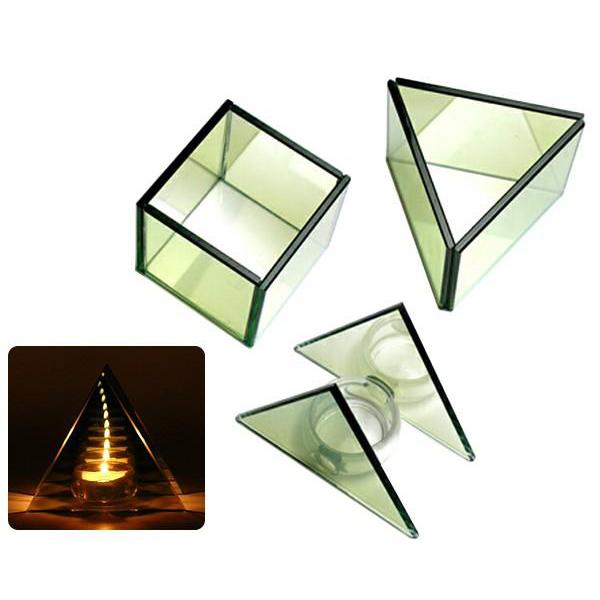 269円 海外並行輸入正規品 キャンドルホルダー 無限連鎖 ガラス キャンドルスタンド ろうそく立て おしゃれ プレゼント 女性