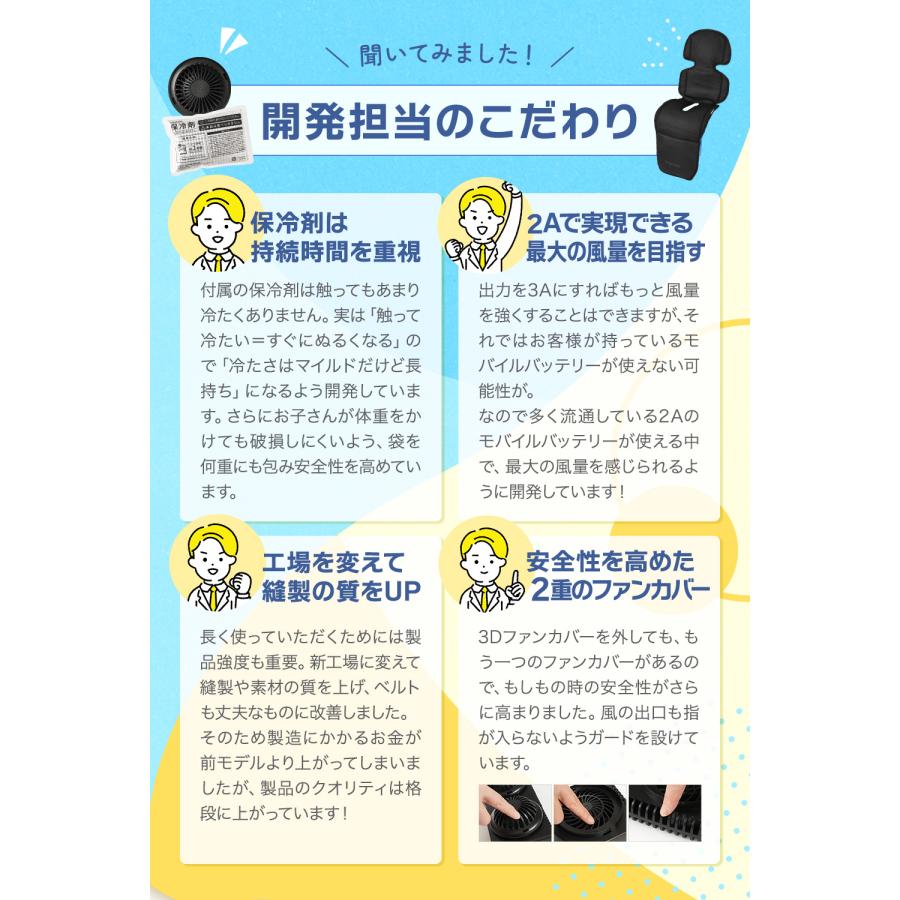 ちゃいなび（CHINAVI） ファンシート 2025 ツインファン ベビーカー