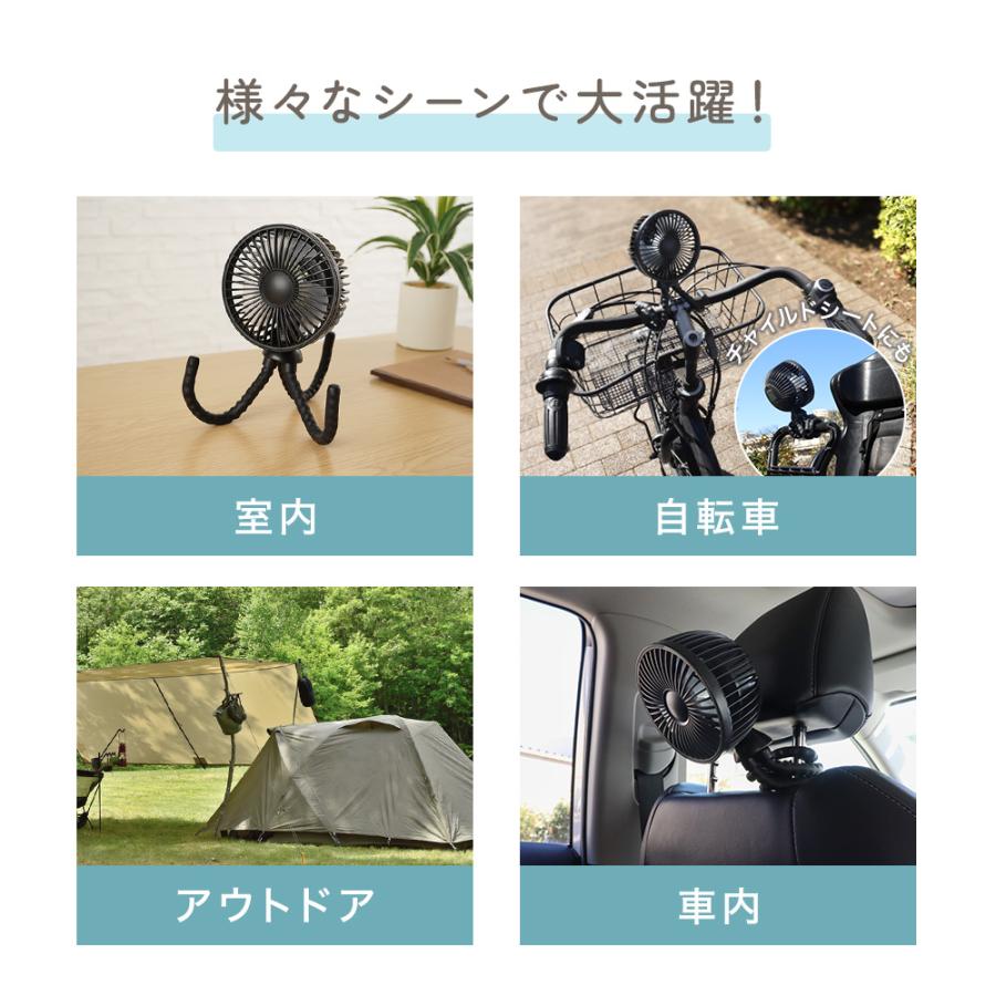 ちゃいなび（CHINAVI） ベビーカーファン 扇風機 首振り自動120度 手動