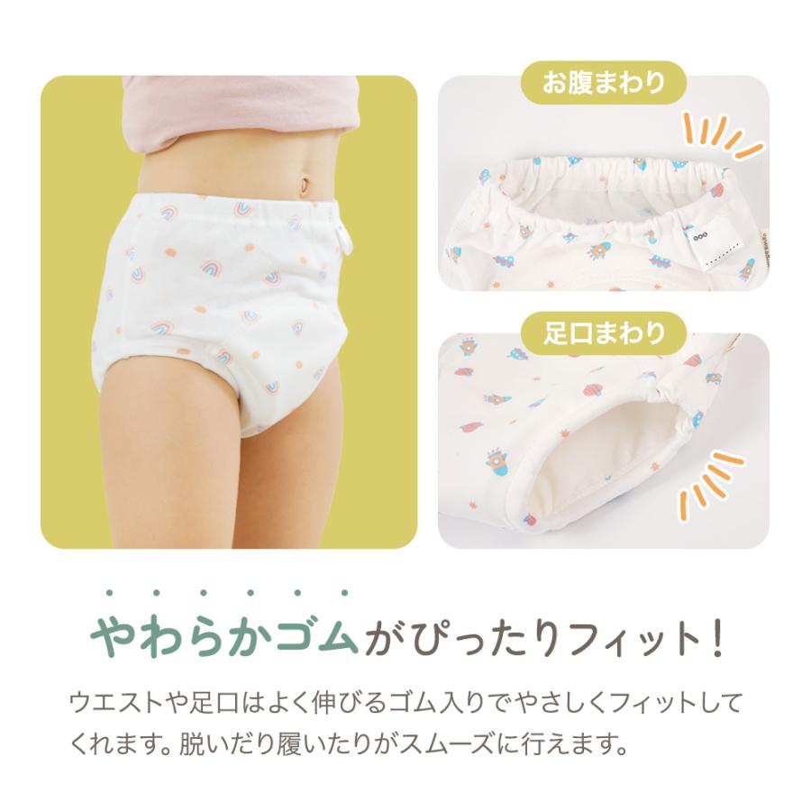 トレーニングパンツ おねむう おねむぅパンツ 防水 おねしょ 3枚セット