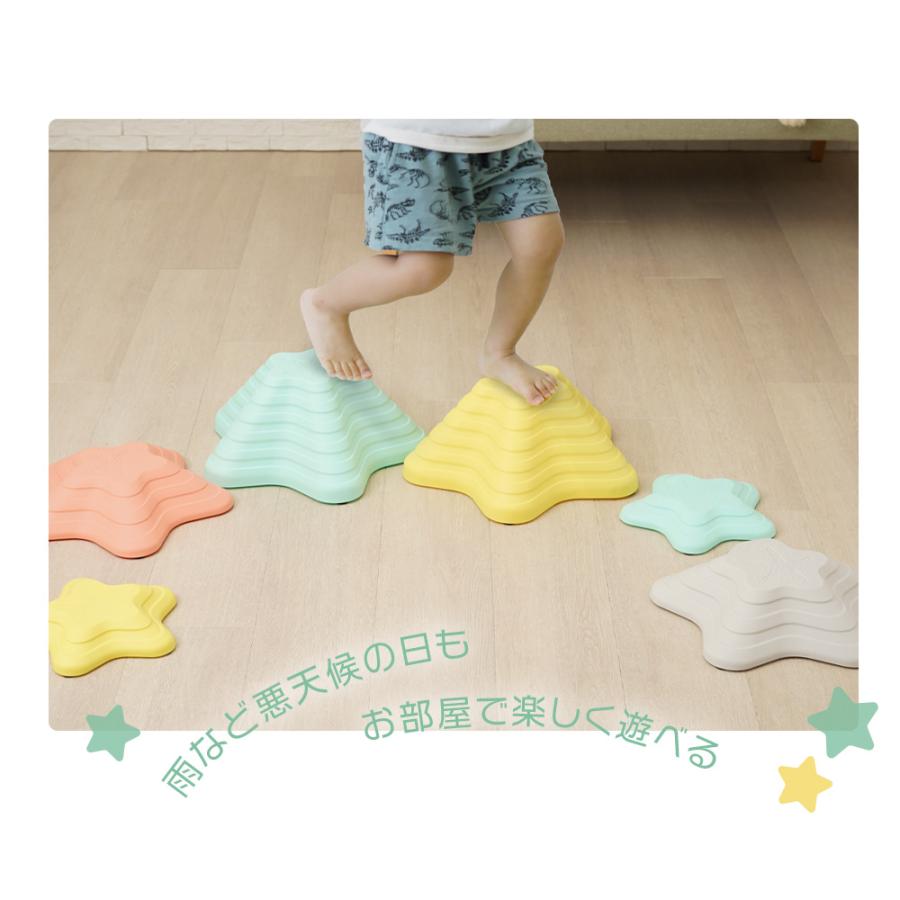 バランスストーン 星形 6個セット 子供 キッズ 踏み台 飛び石 屋内 遊び 遊具 知育 おもちゃ 運動 スポーツ 集中力 ギフト プレゼント | ちゃいなび | 10