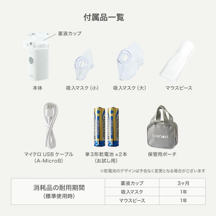 ちゃちゃさま専用 ちゃいなび（CHINAVI） メッシュ式 ネブライザ SH-M11 ハンディー 超