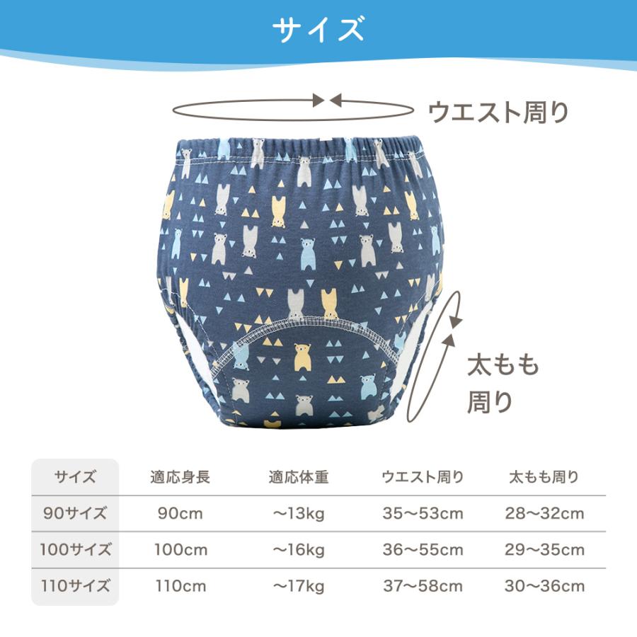 トイレ トレーニング パンツ トイトレ パンツ 4層 トレパン 90 100 110 綿100 布パンツ 子ども 子供 パンツ | ちゃいなび | 16