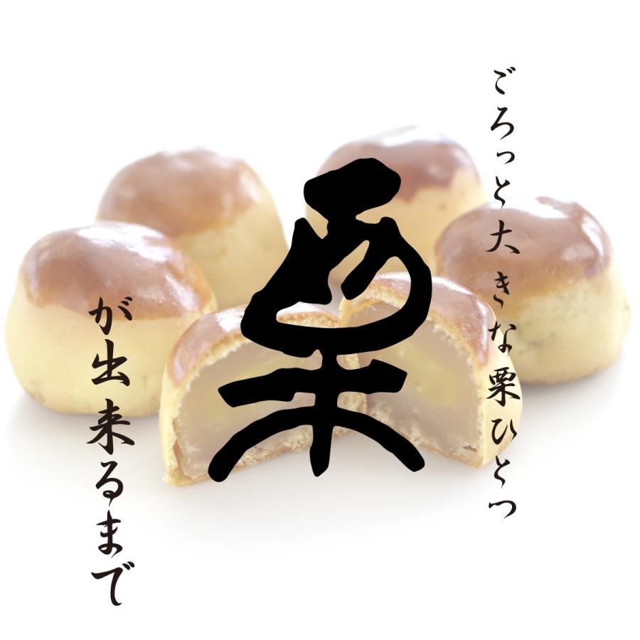 贈答 手作りの栗まんじゅう その名も「栗」6個入□ゴロッと大きな栗の