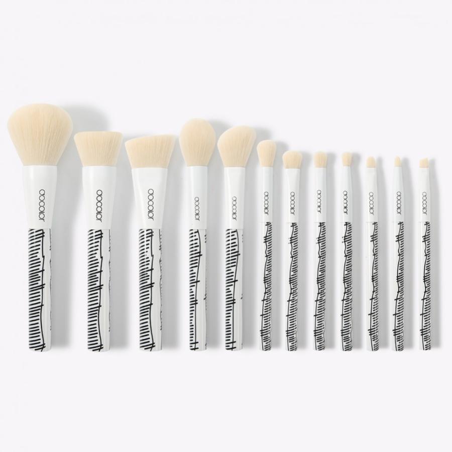 Nu Colour ブラシ コレクション 12本セット ドゥカラー (Docolor) メイクブラシセット 12本セット t1203 高級PBT