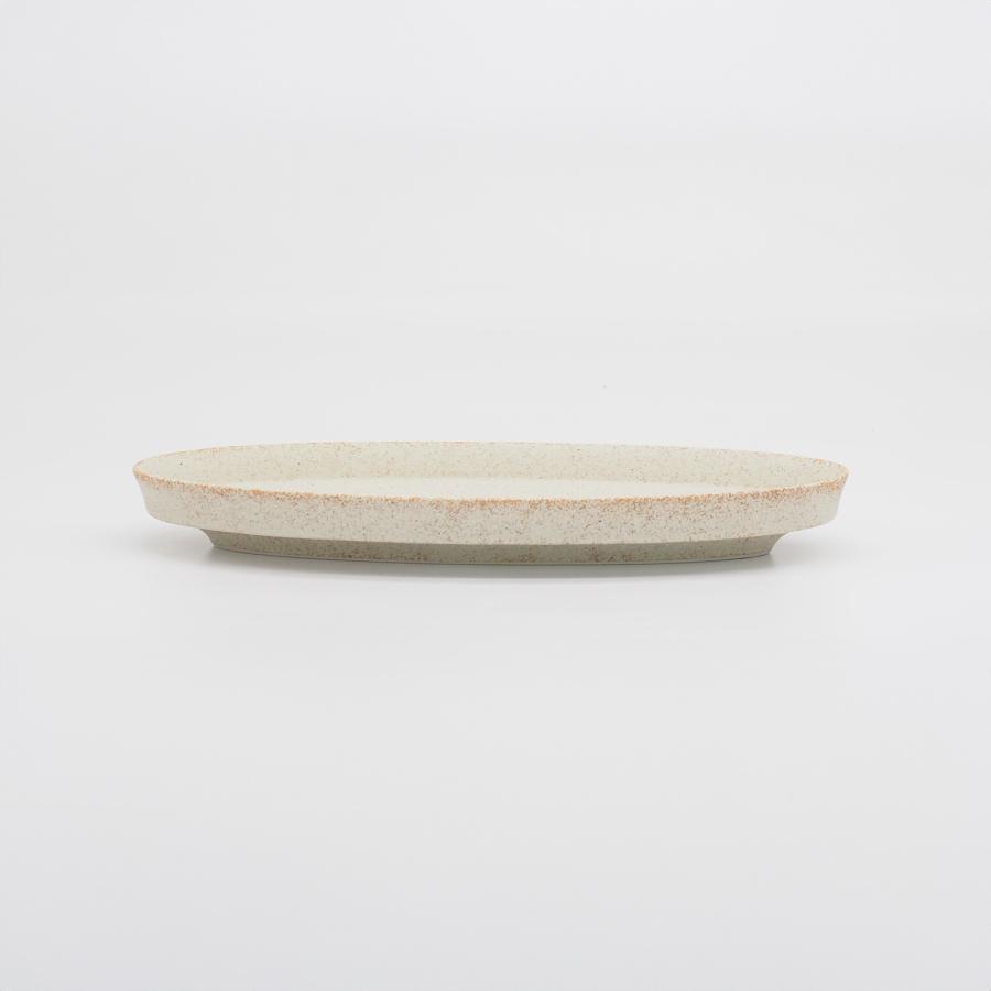 直営店 盛りやすい器 - 長皿 - オーバルプレートＭ 幅24.7cm 日本製 パンとごはんと... 菱沼未央さん M067 | CHIPS | 01