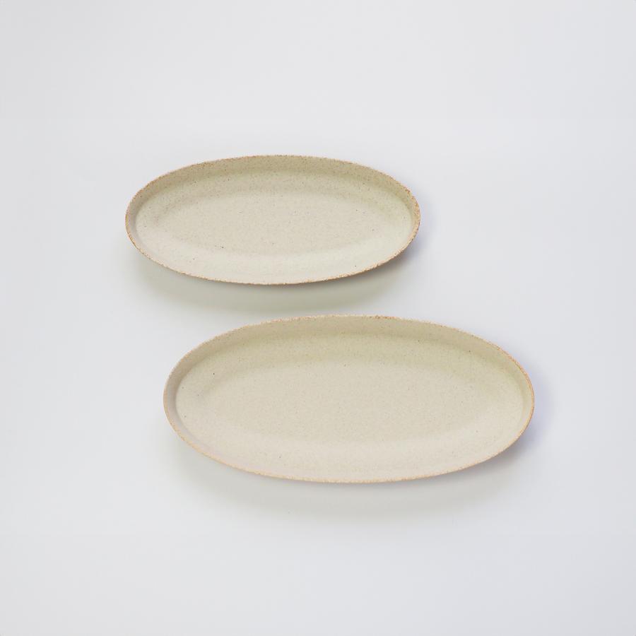 直営店 盛りやすい器 - 長皿 - オーバルプレートＭ 幅24.7cm 日本製 パンとごはんと... 菱沼未央さん M067 | CHIPS | 08