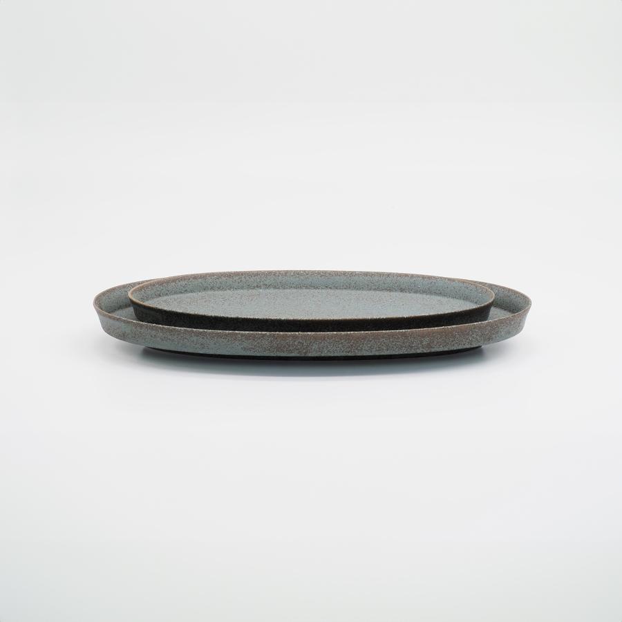 直営店 盛りやすい器 - 長皿 - オーバルプレートＬ 幅29.7cm 日本製 パンとごはんと... 菱沼未央さん M068 | CHIPS | 12