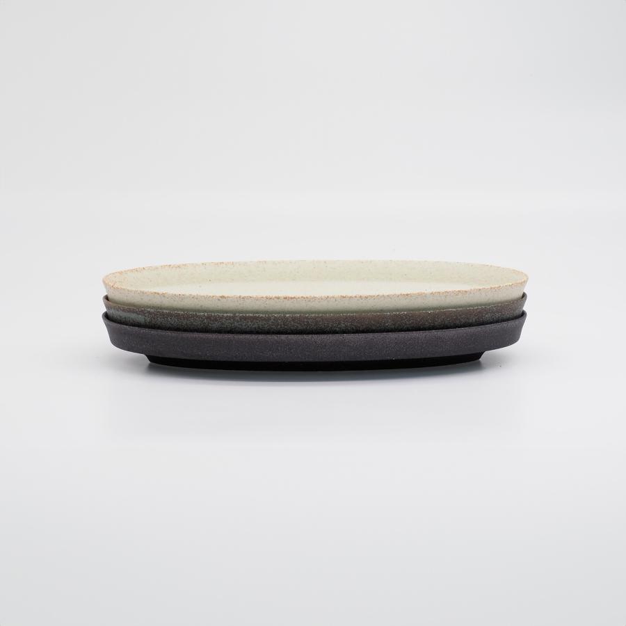 直営店 盛りやすい器 - 長皿 - オーバルプレートＬ 幅29.7cm 日本製 パンとごはんと... 菱沼未央さん M068 | CHIPS | 07