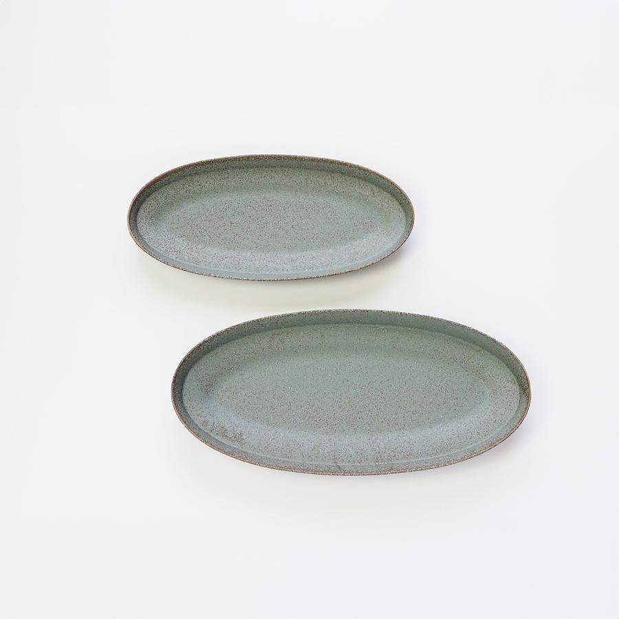 直営店 盛りやすい器 - 長皿 - オーバルプレートＬ 幅29.7cm 日本製 パンとごはんと... 菱沼未央さん M068 | CHIPS | 09