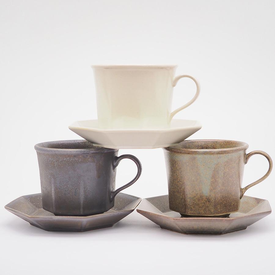 直営店 Ancient Pottery Octagonal C&S（エイシェントポタリー オクタゴナルカップアンドソーサー） AP012 容量240ml 日本製 美濃焼 アンティーク | CHIPS | 04