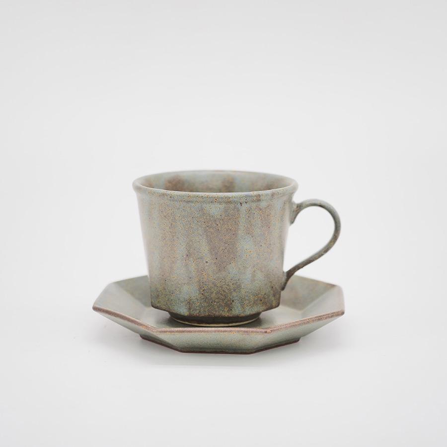直営店 Ancient Pottery Octagonal C&S（エイシェントポタリー オクタゴナルカップアンドソーサー） AP012 容量240ml 日本製 美濃焼 アンティーク | CHIPS | 02