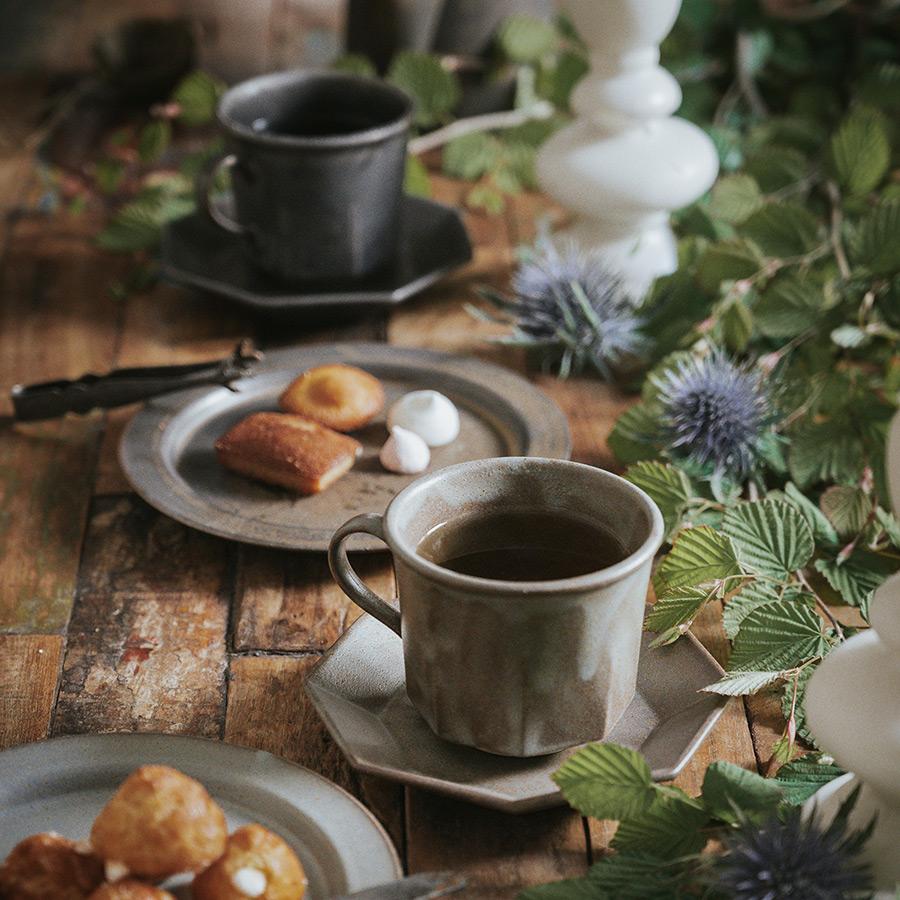 直営店 Ancient Pottery Octagonal C&S（エイシェントポタリー オクタゴナルカップアンドソーサー） AP012 容量240ml 日本製 美濃焼 アンティーク | CHIPS | 08