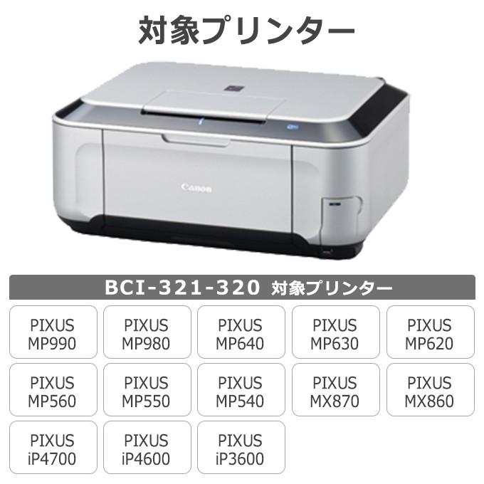 インクのチップス キャノン インク BCI-321+320/5MP 5色マルチパック＋