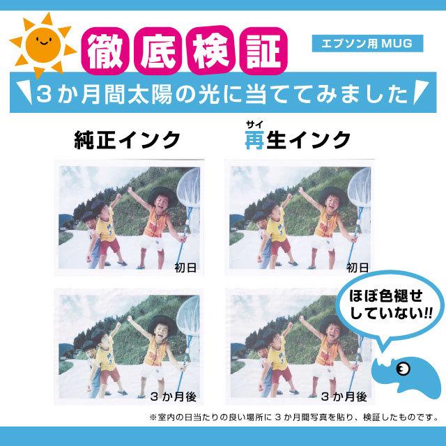 MUG-4CL エプソン プリンターインク 再生 4色セット ×5 ( MUG-BK MUG-C MUG-M MUG-Y ) マグカップ再生 サイインク リサイクル Colorio EW-052A / EW-452A