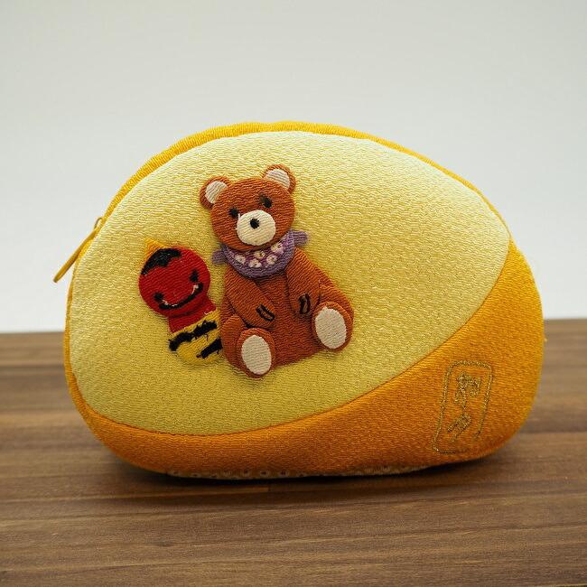 訳あり！ハンドメイドミニ巾着くま小物入れ