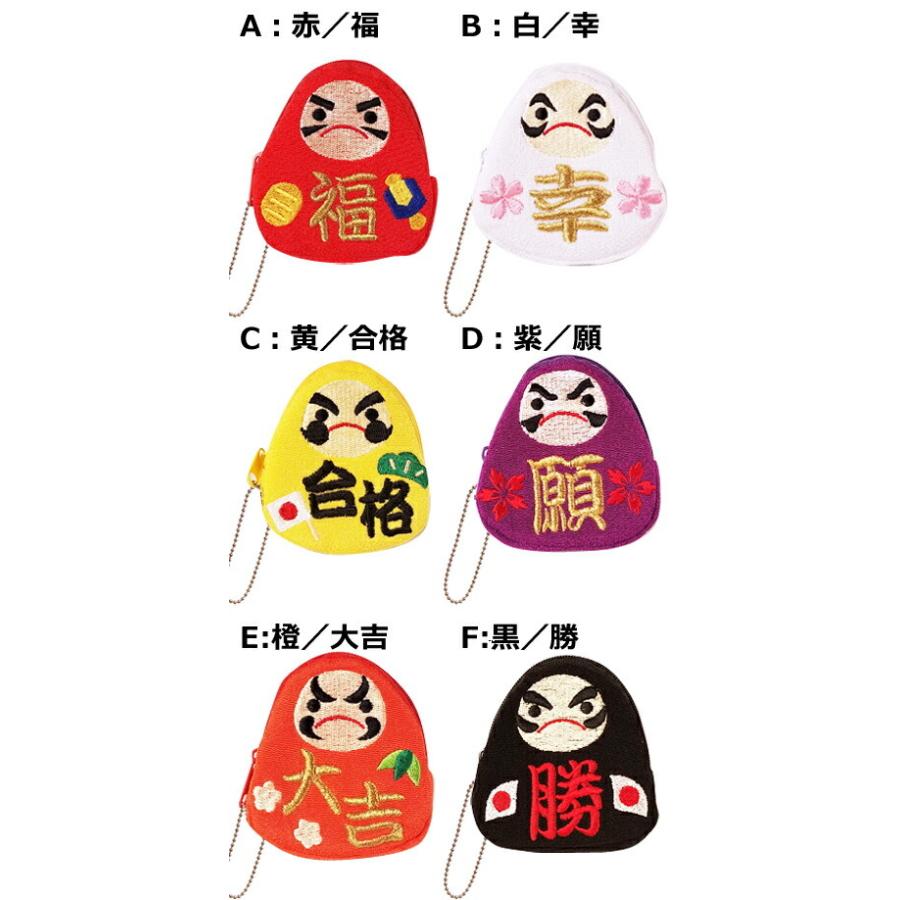 コインケース だるま かわいい だるま 6色 達磨シリーズ 達磨 ダルマ 縁起物 小銭入れ 財布 小物入れ レディースコインケース ちりめん細工館