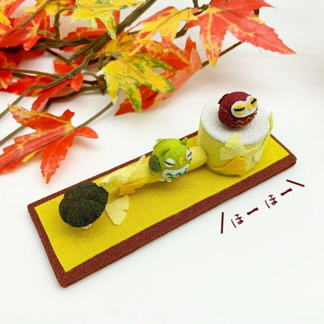 ふくろう置物 ちりめん 楽天市場】和雑貨 インテリア ふくろう 置物 ちりめん和柄