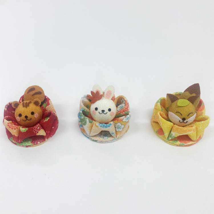 受注生産品】秋シリーズ つまみ細工[秋/単品 つまみ花の手のり細工